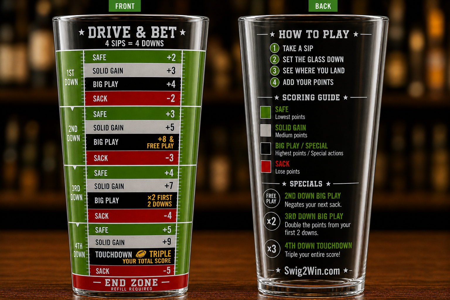 Swig2Win pint glass